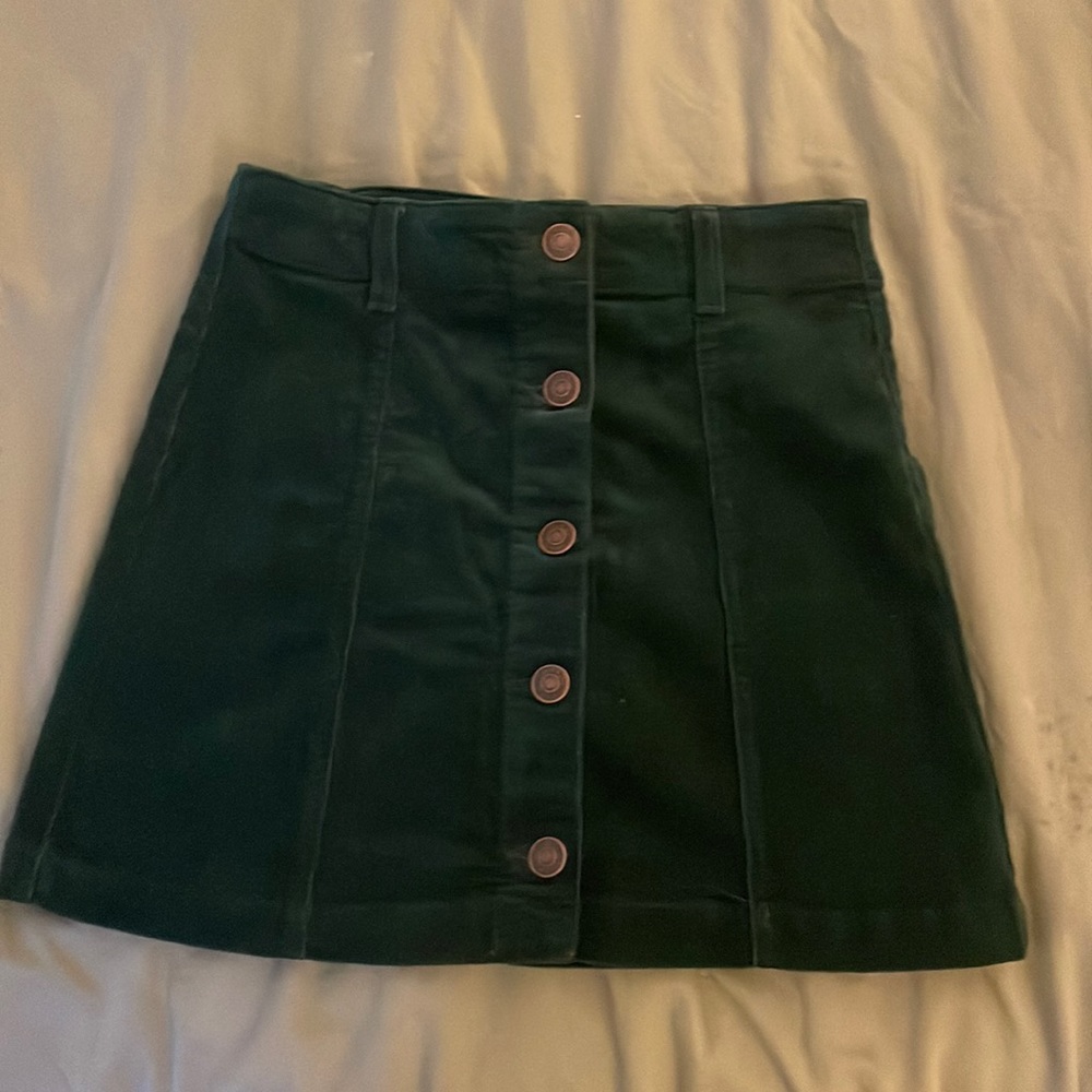 Women’s Dark Green Jean Skirt, size S